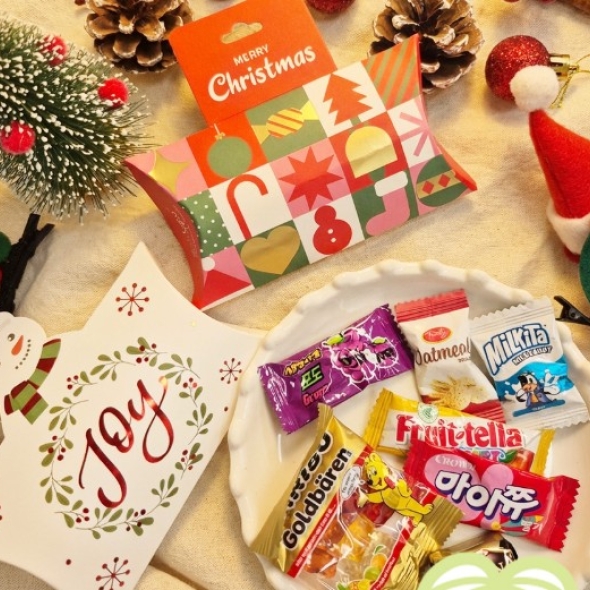  [특별 할인]크리스마스 포인트반달 간식 7종 과자선물 단체간식,어린이집간식