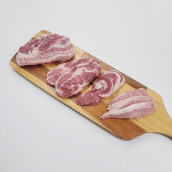 육즙좔좔 1등급 국내산 한돈 4종 미식세트(마)