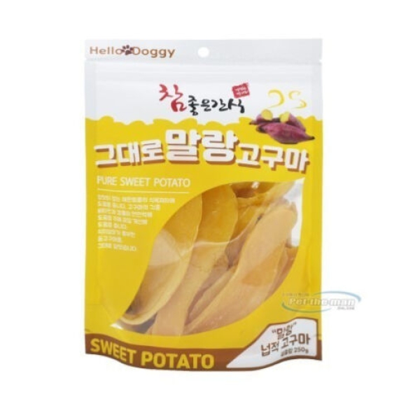 [반려동물] [참좋은간식] 그대로 말랑고구마 넙적 250g*6