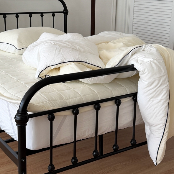 [Guy Laroche] 기라로쉬 마이크로 자가드 파스텔 4면밴딩 Q 패드단품