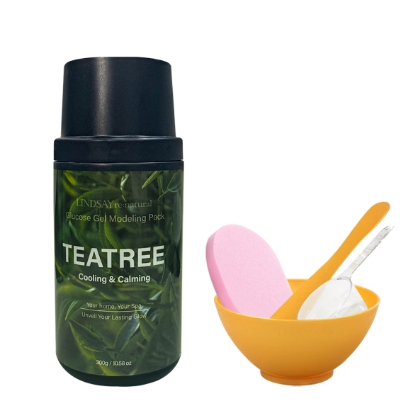 [신한카드 할인] 린제이 리네추럴 글루코오스 포도당 모델링팩 300g+팩도구+클렌징해면 홈에스테틱 5종 택1