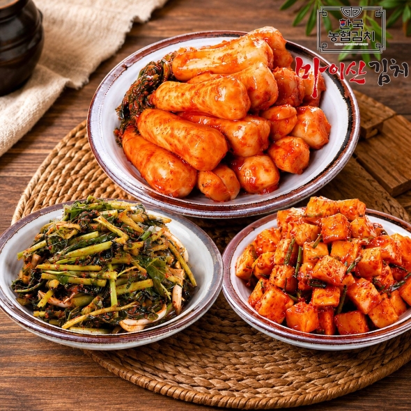 [한국농협김치] 전북대표 마이산김치 맛남3종8호(총각김치/열무김치/깍두기 각1kg)