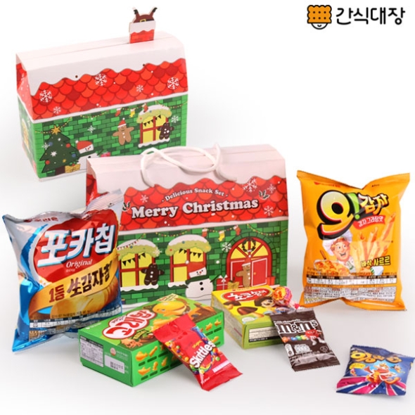 [간식대장] 크리스마스 과자집(그린) 9종 (s0014)