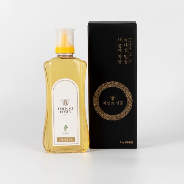 [덕수벌꿀] 국내산 아카시아 천연꿀 1kg