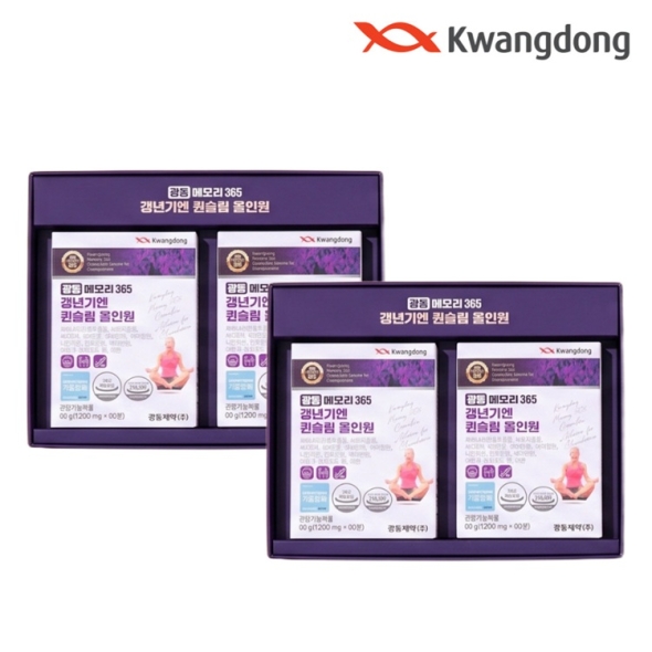 광동 메모리365 퀸슬림 갱년기 기능성 체지방 관리 120정 x 2박스