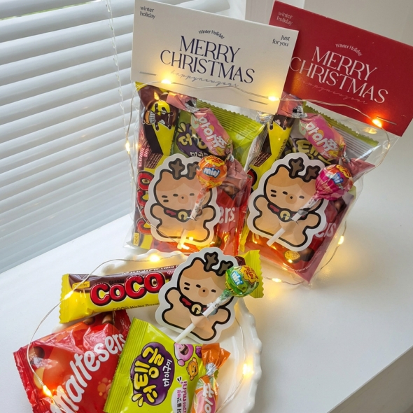  [특별 할인]크리스마스 러블리헤더 간식 5종 과자선물 단체간식,어린이집간식