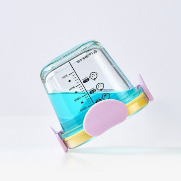 [락앤락] 리틀럽 디어 이유식용기 정사각 밀폐캡 260ml 3P(라벤더/스카이블루)