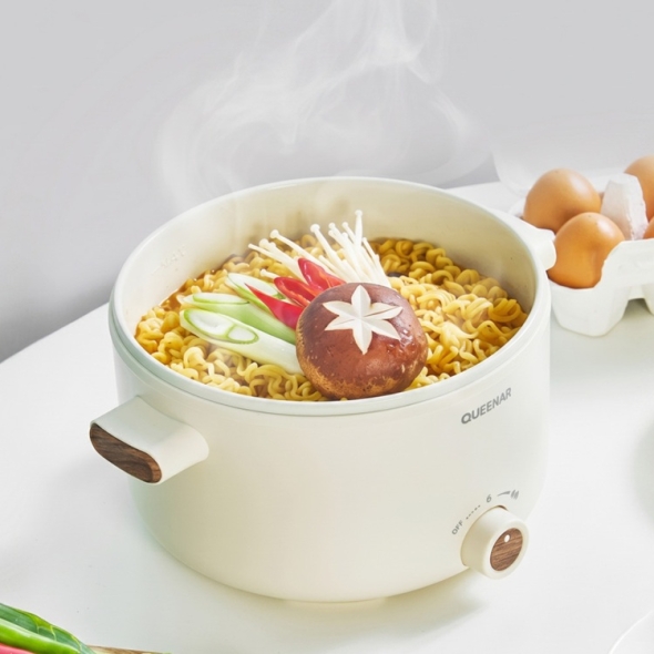 퀸나 크리미 멀티 포트 2L 대용량 전기냄비 감성조리기