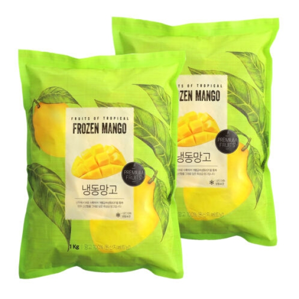 [웰루츠] 냉동 망고 다이스 1kg×2ea