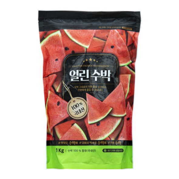 [웰루츠] 국내산_냉동 얼린수박 1kg×2ea