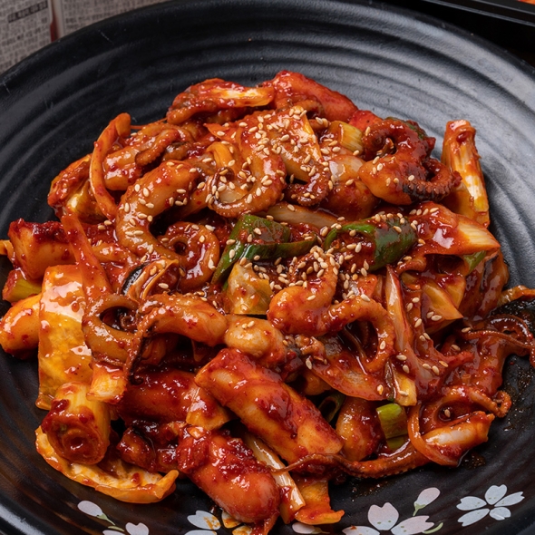 하남 맛집 캠핑 집들이 5분 원팩 매콤 달콤 밥도둑 오징어 볶음 350g 1-2인분