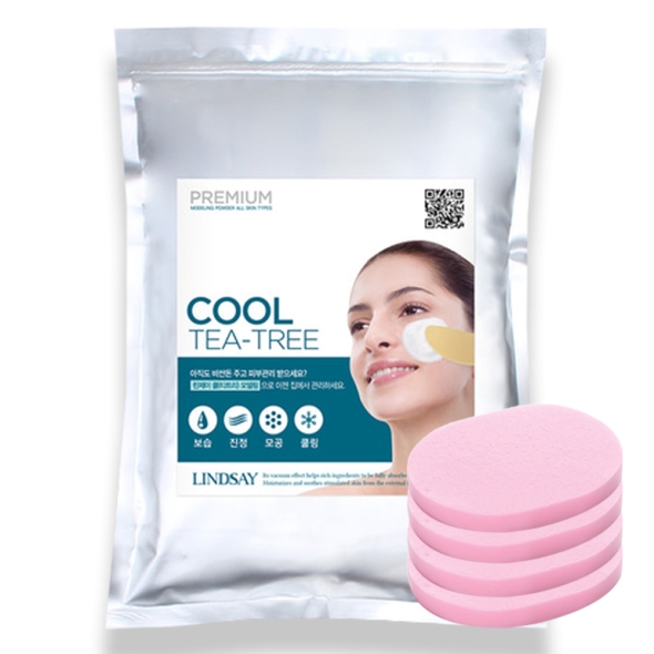 [특별할인] 린제이 프리미엄 모델링팩 1kg+클렌징해면x4개 홈에스테틱 세트