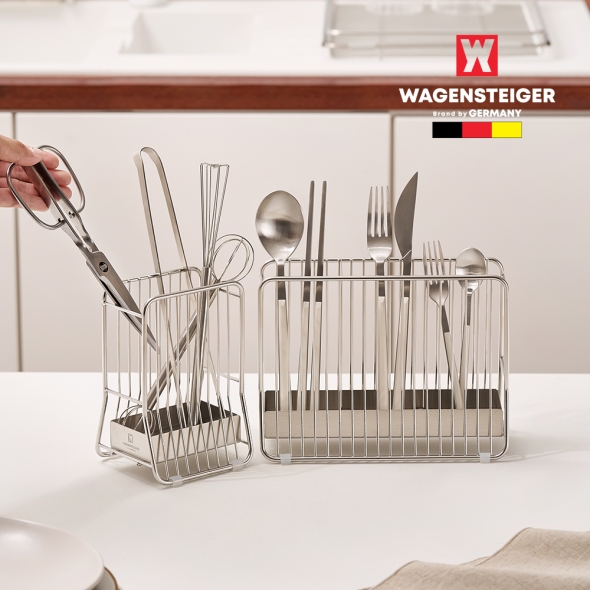 [만원의행복] 바겐슈타이거 스텐 304 와이어 수저통(소)