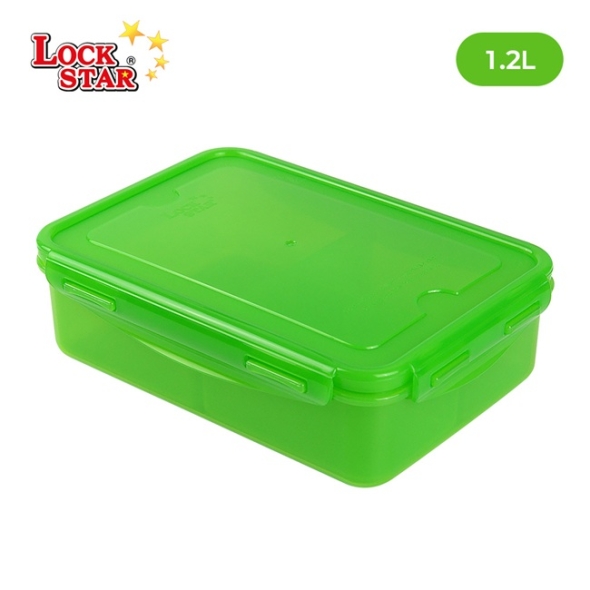 락스타 미라클 진공 밀폐용기 칸칸이 1.2L 전자레인지 신선야채 반찬 식품 보관용기