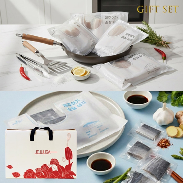[제주특선] 순살 갈치/삼치 혼합 선물세트(1.2kg이상/갈치2팩4마리분+삼치1팩4-6토막)