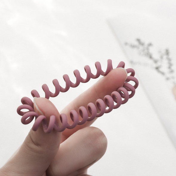 [신한카드 할인] 지알비 매트 컬러 전화선 스프링 머리끈 10개입