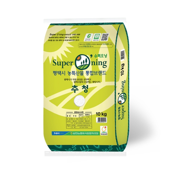 [25년쌀(특등급)_10kg] 송탄농협 슈퍼오닝 추청쌀 10kg
