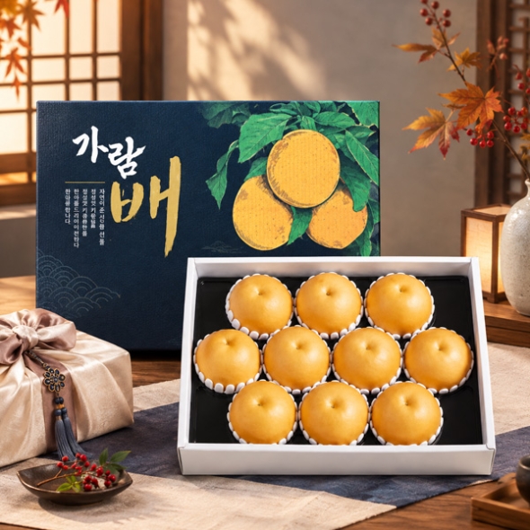 [명절특선][농협공판장] 정성드린 프리미엄 천안배세트 7.5kg(특12과내/10과내)
