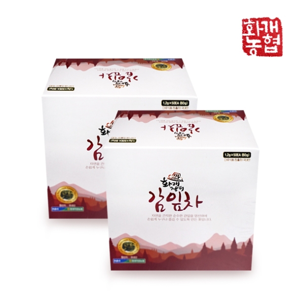 [화개농협] 화개장터 감잎차 2박스/3박스 (박스당50티/60g)