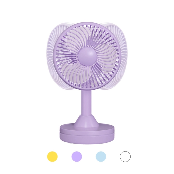 [엑스트라] 블루스톰 F18 무선 미니데스크 자동회전 파스텔 선풍기