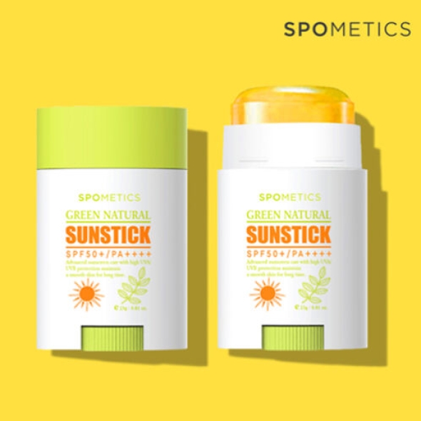 [스포메틱스] 1+1 그린 네츄럴 선스틱 23g [SPF 50+/PA++++]