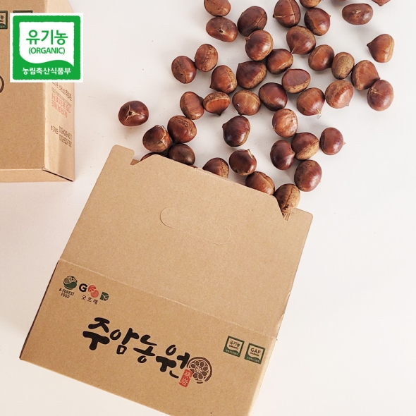 부여농부의 유기농 밤 선물세트 2kg / 4kg 유기농밤 산밤 약밤 부여알밤 부여밤