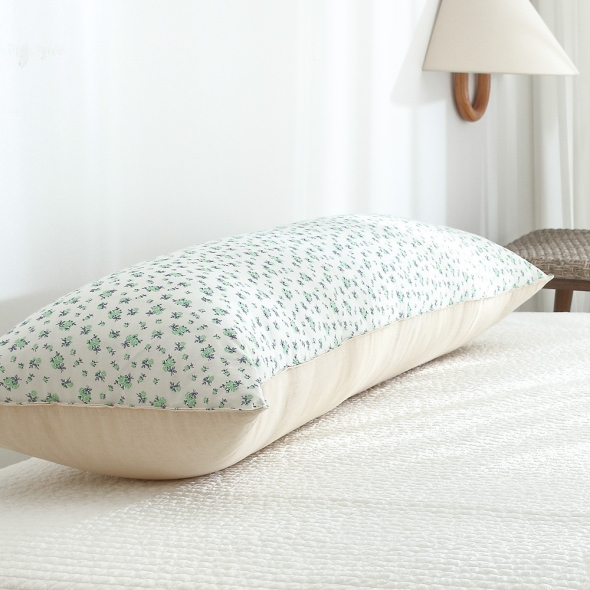 [Guy Laroche]  기라로쉬 순면100% 정원 사각 롱쿠션(솜포함)