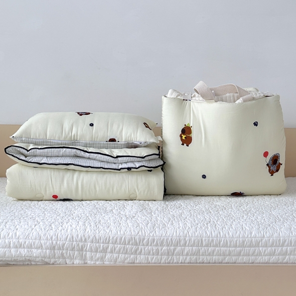 [Guy Laroche] 기라로쉬 꾸바 모달 낮잠이불패드 풀세트(크림 / 블루)