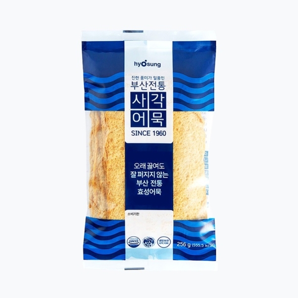 효성어묵 전통 부산 사각 어묵 256g