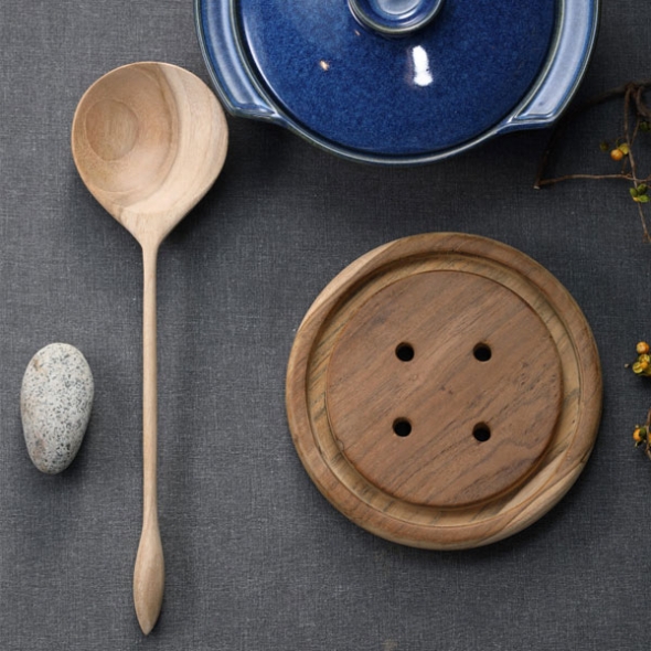 [만원의행복] 홈스토리 프리미엄 원목티크 라운드 쿠킹볶음스푼