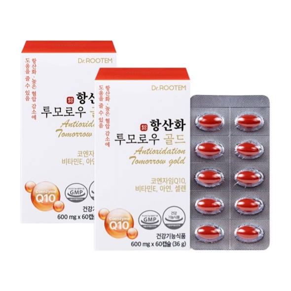 닥터루템 항산화 투모로우 골드 코엔자임Q10 60캡슐, 2박스