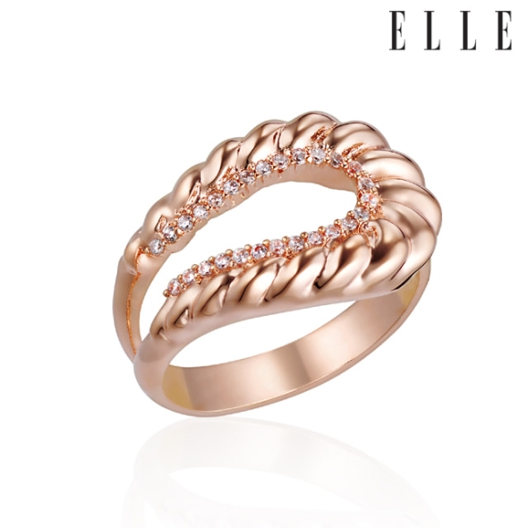 엘르주얼리 엘라 트위스트 큐빅 반지 ELBRWR133