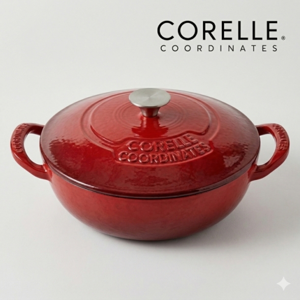 [코렐] 코디네이츠 무쇠 스칼렛 21cm 웍냄비