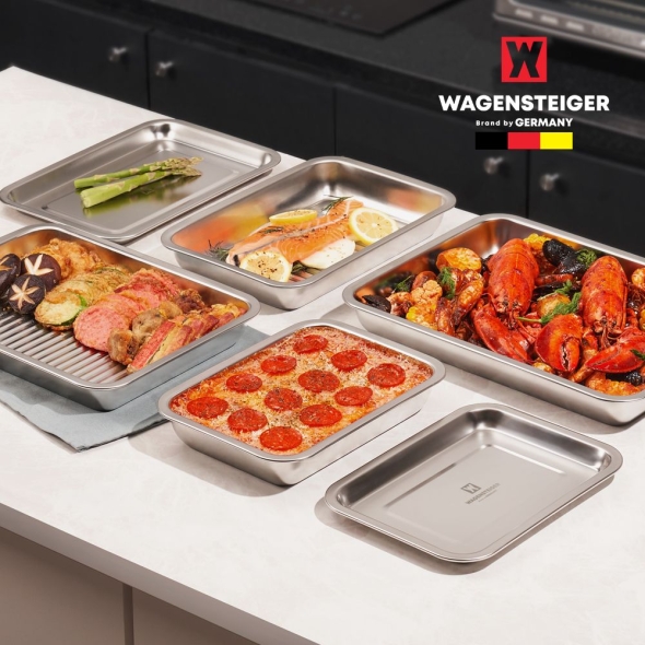  [만원의행복] 바겐슈타이거 웨이브 오븐 스텐 사각 트레이 세트 no.3