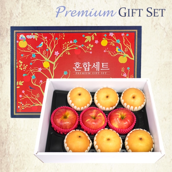 [1/19일부터 순차출고] [농협] 한아름드린 프리미엄 사과/배혼합세트 4.5kg내외(사과3과/배6과)