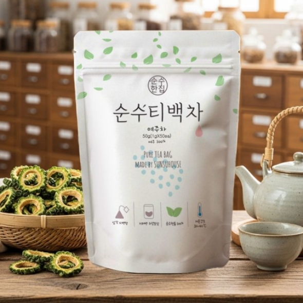 [순수티백]순수한집 여주차 티백 1팩 50개입/2팩 100개입