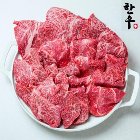 [1+등급 이상] 한우 모듬 500G (등심+부채+삼각)