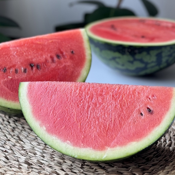 [자연속애] 충남부여 고당도 하우스 수박 4kg/5kg내외(에어쉘 안전배송)