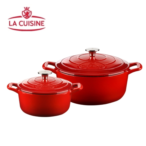 [La Cuisine] 라퀴진 주물냄비 18cm+주물냄비 24cm