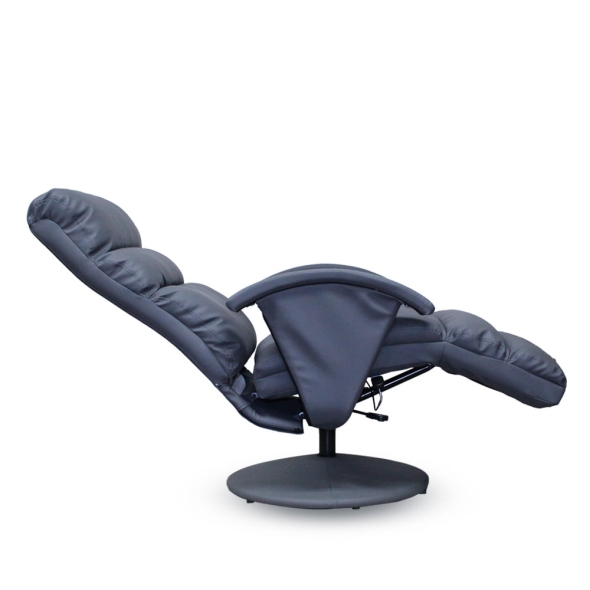 리브레 리클라이너 1인 각도조절 발받침 수동 다크그레이