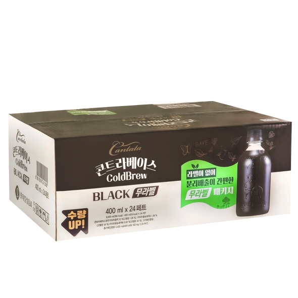 [코스트코] 칸타타 콘트라베이스 커피 콜드브루 400ml x 24개