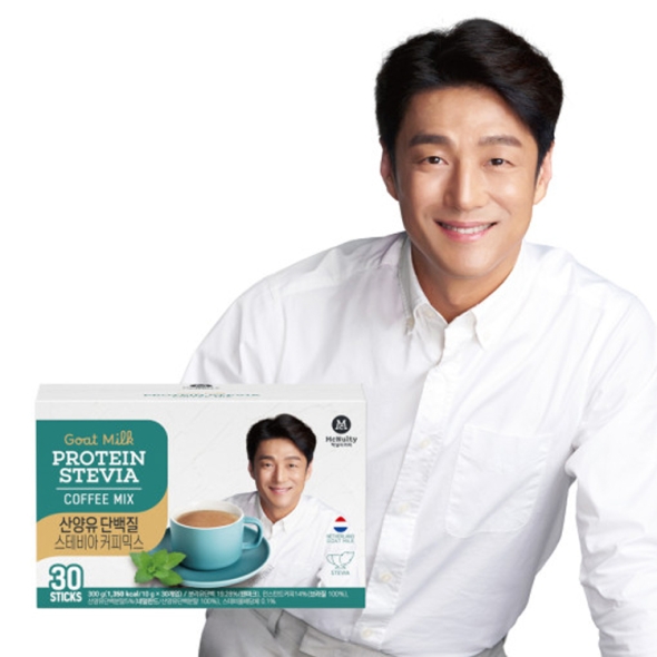 맥널티 산양유 단백질 스테비아 커피믹스 30개입