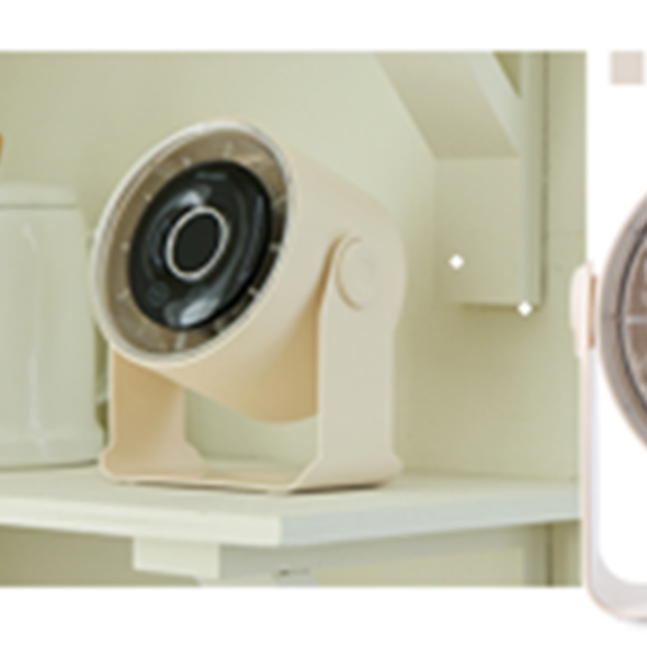 [아이리버 정품] 스톰 저소음 터보 LED 무드등 미니 책상 캠핑 사무실 탁상용 감성 선풍기