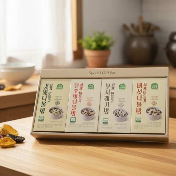 강원도 특산물 홈스랑  나물밥 쉽게만들기 8종 골라담기  밀키트 건강식