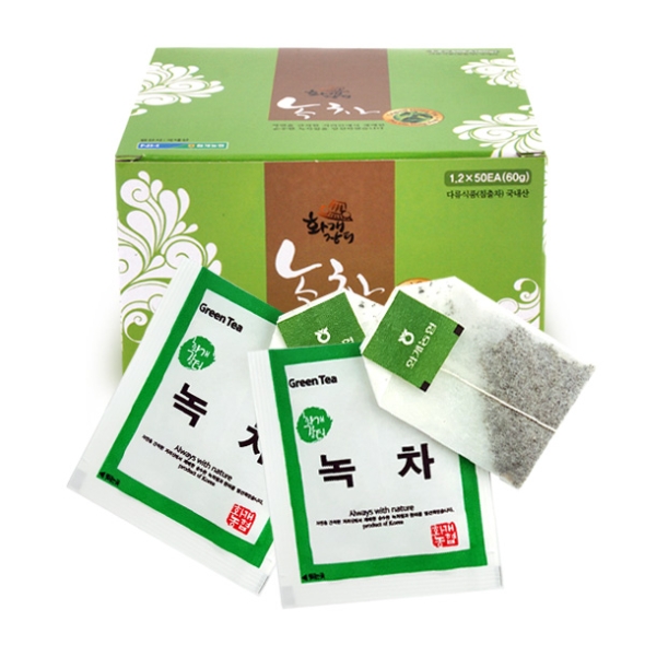 [화개농협] 화개장터 녹차 2박스/3박스 (박스당50티/60g)