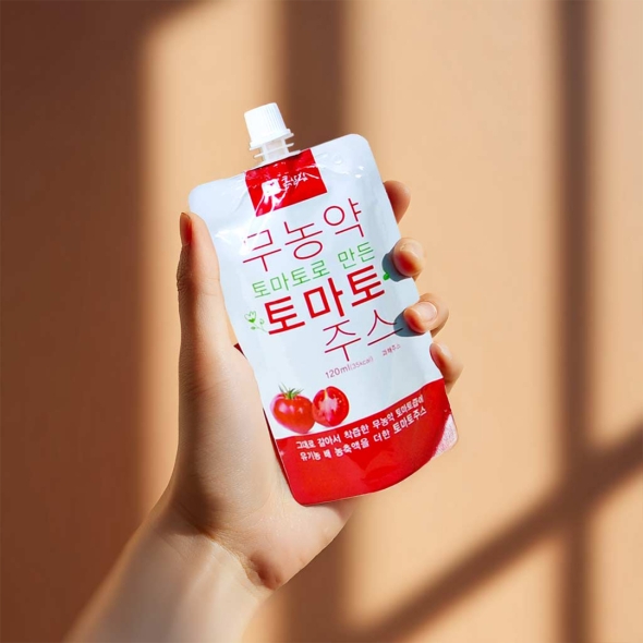 [力] 그대로 갈아만든 무농약 토마토주스 120ml 30포