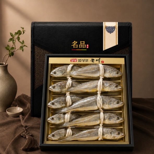 [법성포] 영광 명품 굴비 오가엮걸이 선물세트 6호 (1.5kg 내외/ 10마리)