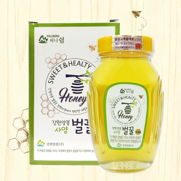 [강원양봉] 허니드림 사양벌꿀 1.2kg(pet)