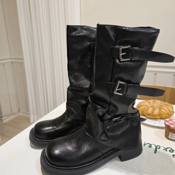 [개성시대] 여성 4.5cm 베이직 롱부츠 데일리