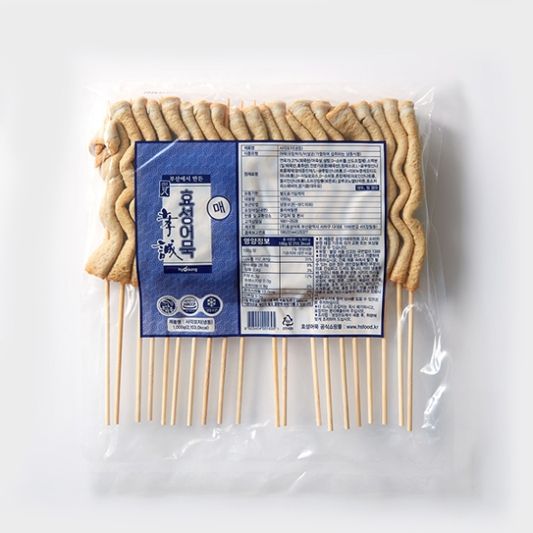 [단짠예찬] 부산효성 사각 꼬치 어묵 1kgx1팩/2팩/3팩 (팩당50gx20개입/냉동)